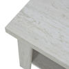 Εικόνα της Τραπέζι σαλονιού RIANO pakoworld χρώμα γκρι-λευκό 89,5x49,5x42,5εκ