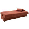 Εικόνα της Καναπές κρεβάτι Sambo pakoworld 3θέσιος ύφασμα κεραμιδί 190x86x85εκ