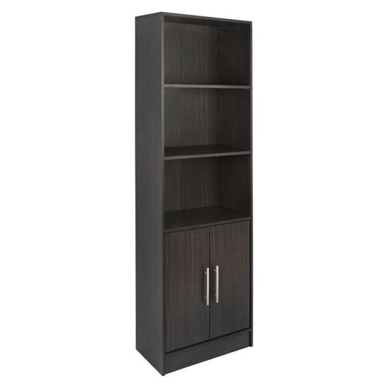 Εικόνα της ΒΙΒΛΙΟΘΗΚΗ ΜΕΛΑΜΙΝΗΣ ENSLEY HM2027.01 ZEBRANO 60X30X180 εκ.