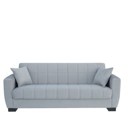 Εικόνα της Καναπές Κρεβάτι Τριθέσιος ArteLibre DIEGO 3S Γκρι 210x84x86cm