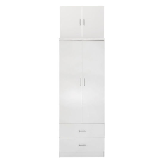 Εικόνα της ΝΤΟΥΛΑΠΑ REINA HM21061.05 2ΦΥΛΛΗ ΜΕ ΠΑΤΑΡΙ & 2 ΣΥΡΤΑΡΙΑ-ΜΕΛΑΜΙΝΗ ΛΕΥΚΗ 80x42x241Υεκ