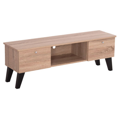 Εικόνα της ΕΠΙΠΛΟ ΤΗΛΕΟΡΑΣΗΣ IREN HM2481.01 ΜΕΛΑΜΙΝΗ ΣΕ SONAMA OAK-ΜΑΥΡΟ 120x32,5-34x41Yεκ.