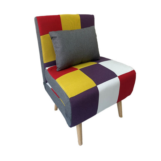 Εικόνα της SARA PATCHWORK ΥΦΑΣΜΑ ΠΟΛΥΘΡΟΝΑ/ΚΡΕΒΑΤΙ 75Χ80εκ.