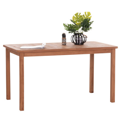 Εικόνα της ΤΡΑΠΕΖΙ ΟΡΘΟΓΩΝΙΟ PRESSCOT HM18123 ΞΥΛΟ TEAK--ΦΥΣΙΚΟ 140x80x76Υεκ.