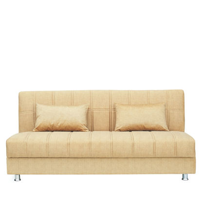 Εικόνα της Καναπές Κρεβάτι Τριθέσιος ArteLibre LAURA Μουσταρδί 190x75x80cm