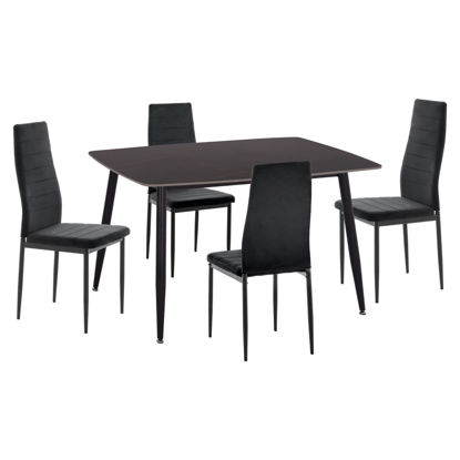 Εικόνα της ΣΕΤ ΤΡΑΠΕΖΑΡΙΑΣ 5ΤΜΧ RAVEN HM21224.02 ΚΕΡΑΜΙΚΟ TOP ΜΑΥΡΟ ΜΑΡΜΑΡΟ--ΒΕΛΟΥΔΟ ΜΑΥΡΟ
