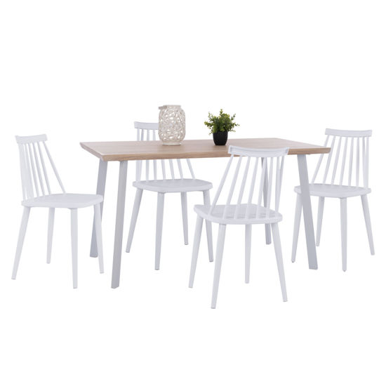 Εικόνα της ΣΕΤ ΤΡΑΠΕΖΑΡΙΑΣ 5ΤΜΧ OFIRA HM10634 MDF TOP ΣΕ SONAMA--ΛΕΥΚΕΣ ΚΑΡΕΚΛΕΣ