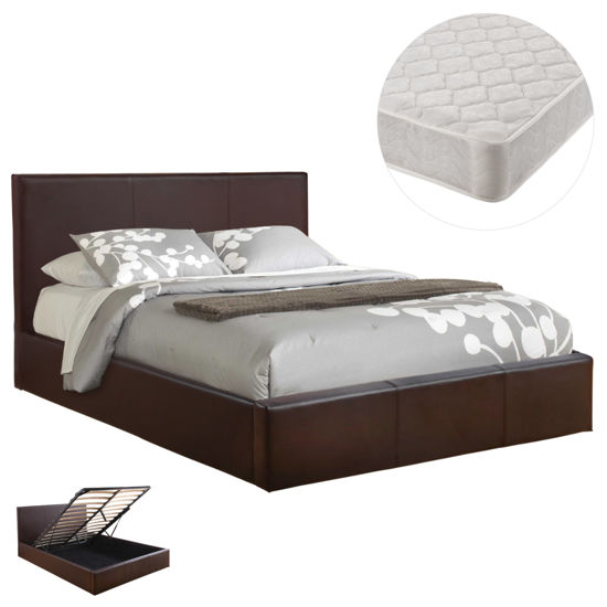 Εικόνα της ΚΡΕΒΑΤΙ ΔΙΠΛΟ & ΣΤΡΩΜΑ BOBBI HM21271.02 ΚΑΦΕ PU ΜΕ ΑΠΟΘ.ΧΩΡΟ--ΓΙΑ 150x200εκ