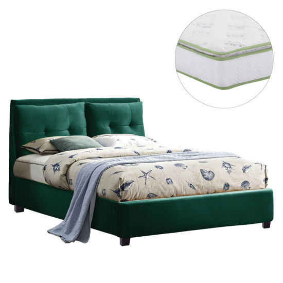 Εικόνα της ΚΡΕΒΑΤΙ ΜΕ ΣΤΡΩΜΑ BILLIE HM21284.06 ΚΥΠΑΡΙΣΣΙ ΒΕΛΟΥΔΟ--ΓΙΑ 160x200εκ