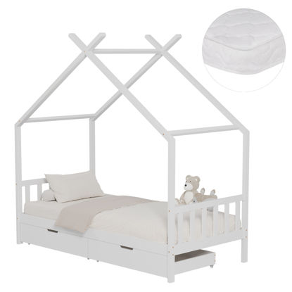 Εικόνα της ΚΡΕΒΑΤΙ ΠΑΙΔΙΚΟ ΜΕ ΣΤΡΩΜΑ KLARICE HM21305.01 ΞΥΛΟ ΠΕΥΚΟΥ ΣΕ ΛΕΥΚΟ--ΣΤΡΩΜΑ 90x190εκ