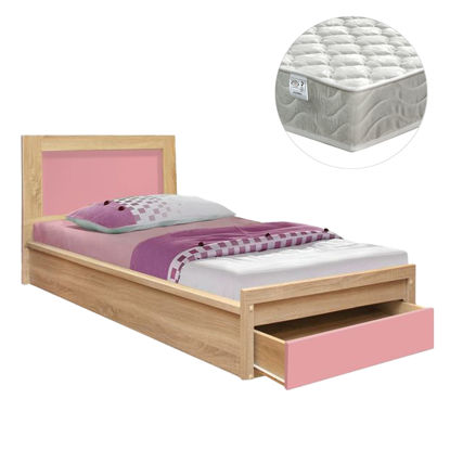 Εικόνα της ΚΡΕΒΑΤΙ ΠΑΙΔΙΚΟ ΜΕ ΣΥΡΤΑΡΙ PLAYROOM HM21326.01 ΜΕΛΑΜΙΝΗ SONAMA/ΡΟΖ--ΜΕ ΣΤΡΩΜΑ 90x190εκ