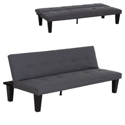 Εικόνα της ΚΑΝΑΠΕΣ ΚΡΕΒΑΤΙ 2-ΘΕΣΙΟΣ KORO HM3304.01 ΓΚΡΙ PU ΔΕΡΜΑ 165x75x64Υεκ