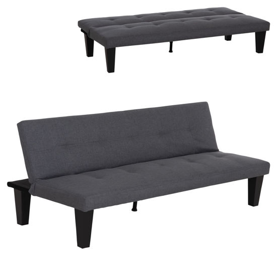 Εικόνα της ΚΑΝΑΠΕΣ ΚΡΕΒΑΤΙ 2-ΘΕΣΙΟΣ KORO HM3304.01 ΓΚΡΙ PU ΔΕΡΜΑ 165x75x64Υεκ