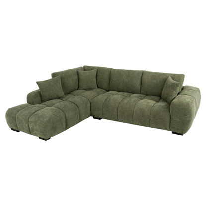 Εικόνα της ΚΑΝΑΠΕΣ ΓΩΝΙΑ (ΑΡΙΣΤΕΡΗ) COVEN HM3266.14L ΠΡΑΣΙΝΟ ΥΦΑΣΜΑ 298x102-208x85Υεκ.