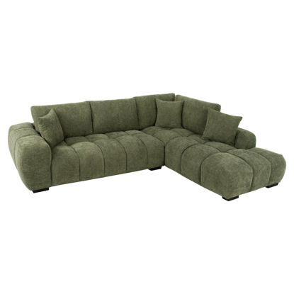 Εικόνα της ΚΑΝΑΠΕΣ ΓΩΝΙΑ (ΔΕΞΙΑ) COVEN HM3266.14R ΠΡΑΣΙΝΟ ΥΦΑΣΜΑ 298x102-208x85Υεκ.