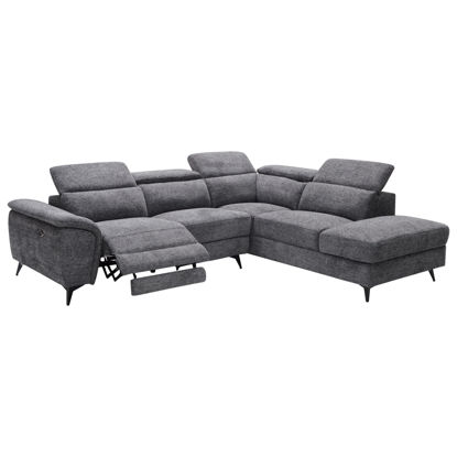 Εικόνα της ΚΑΝΑΠΕΣ ΔΕΞΙΑ ΓΩΝΙΑ-ΑΝΑΚΛΙΣΗ & ΑΠΟΘ.ΧΩΡΟΣ-RESTRO HM3339.01R ΓΚΡΙ ΥΦΑΣΜΑ 284x224x76Υεκ