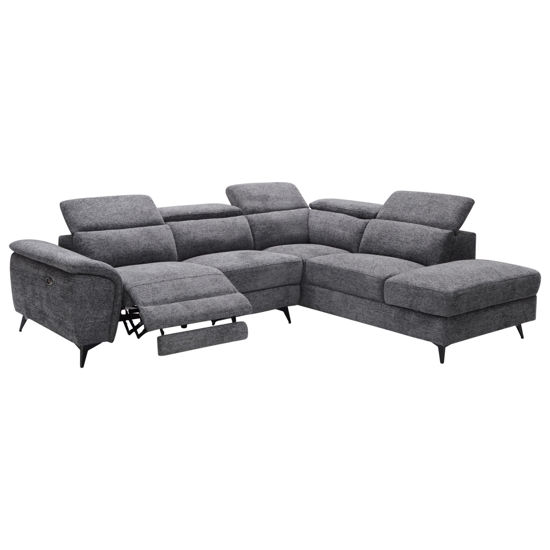 Εικόνα της ΚΑΝΑΠΕΣ ΔΕΞΙΑ ΓΩΝΙΑ-ΑΝΑΚΛΙΣΗ & ΑΠΟΘ.ΧΩΡΟΣ-RESTRO HM3339.01R ΓΚΡΙ ΥΦΑΣΜΑ 284x224x76Υεκ