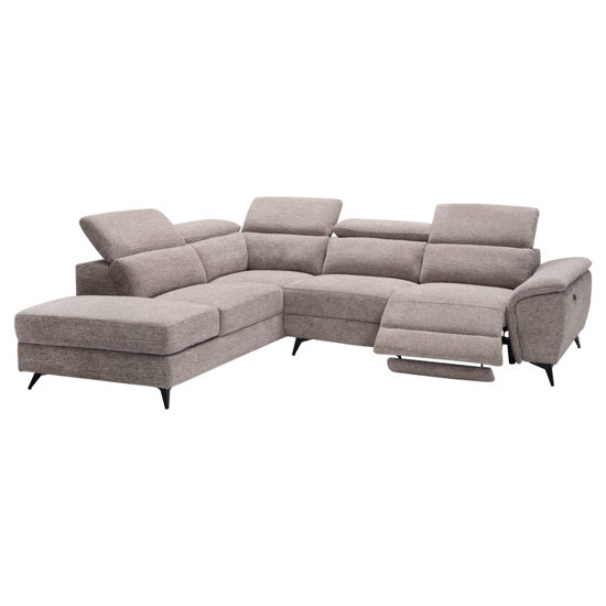 Εικόνα της ΚΑΝΑΠΕΣ ΑΡΙΣΤΕΡΗ ΓΩΝΙΑ-ΑΝΑΚΛΙΣΗ & ΑΠΟΘ.ΧΩΡΟΣ-RESTRO HM3339.01L ΓΚΡΙ ΥΦΑΣΜΑ 284x224x76Υεκ