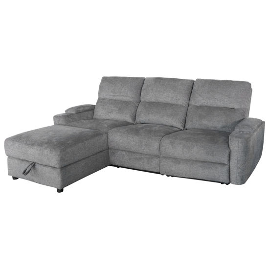 Εικόνα της ΚΑΝΑΠΕΣ ΑΡΙΣΤΕΡΗ ΓΩΝΙΑ SYNTHIA HM3308.03L ΑΝΑΚΛΙΣΗ & ΑΠΟΘ.ΧΩΡΟΣ--ΓΚΡΙ 246x159x97Υεκ