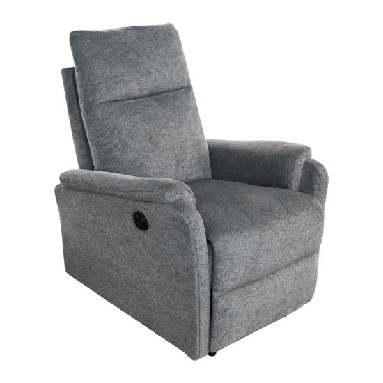 Εικόνα της ΠΟΛΥΘΡΟΝΑ RELAX ΜΕ ΗΛΕΚΤΡΙΚΗ ΑΝΑΚΛΙΣΗ SYNTHIA HM3309.03 ΓΚΡΙ ΥΦΑΣΜΑ 75x87x102Yεκ