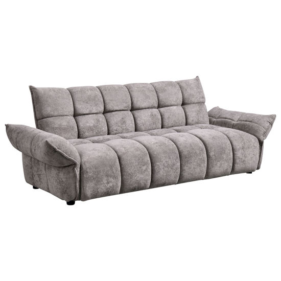 Εικόνα της ΚΑΝΑΠΕΣ ΚΡΕΒΑΤΙ MELU HM3314.01 ΓΚΡΙ ΥΦΑΣΜΑ--ΚΑΘΙΣΜΑ POCKET SPRINGS 240-250x90x85Υεκ.