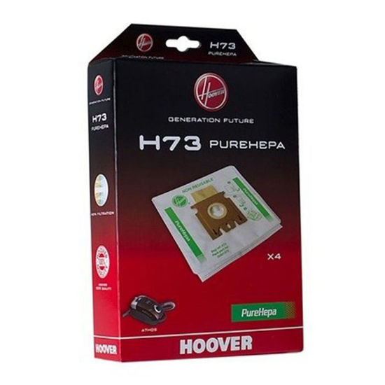 Εικόνα της Hoover Pure Hepa H73 Σακούλες Σκούπας 4τμχ Συμβατές με Σκούπα Hoover