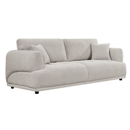 Εικόνα της ΚΑΝΑΠΕΣ 3-ΘΕΣΙΟΣ STRUCTO HM3329.02 ΑΝΟΙΧΤΟ ΜΠΕΖ ΥΦΑΣΜΑ 227x94x88Υεκ.