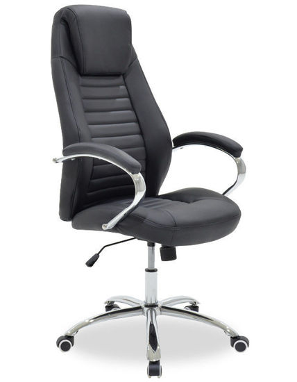 Εικόνα της Καρέκλα γραφείου διευθυντή Sonar pakoworld pu μαύρο