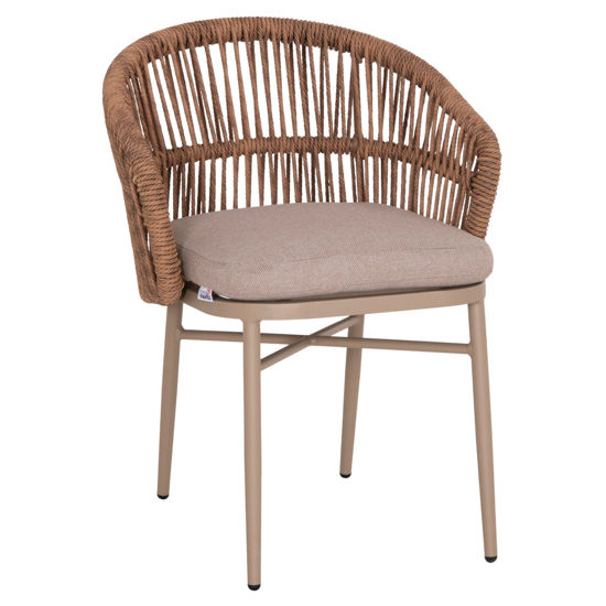 Εικόνα της ΠΟΛΥΘΡΟΝΑ ΑΛΟΥΜΙΝΙΟΥ ORIN HM6265.03 ΚΑΠΟΥΤΣΙΝΟ- P.E.RATTAN ΣΕ ΦΥΣΙΚΟ 58x61x75Υεκ.