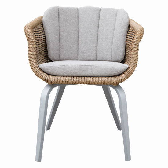 Εικόνα της ΠΟΛΥΘΡΟΝΑ VICTUS HM6559.02 ΑΛΟΥΜΙΝΙΟ & ΜΑΞΙΛΑΡΙΑ ΜΠΕΖ-TWIST WICKER 59x68.5x75Yεκ