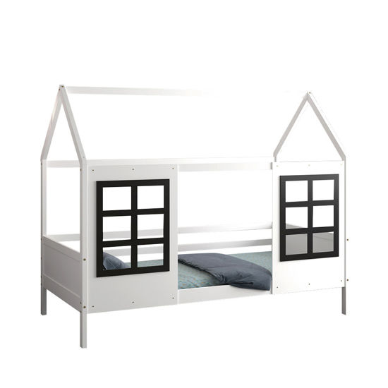 Εικόνα της ΠΑΙΔΙΚΟ ΚΡΕΒΑΤΙ τ.MONTESSORI DOMER HM742.01 ΞΥΛΟ ΠΕΥΚΟΥ ΛΕΥΚΟ--ΓΙΑ 90x190εκ